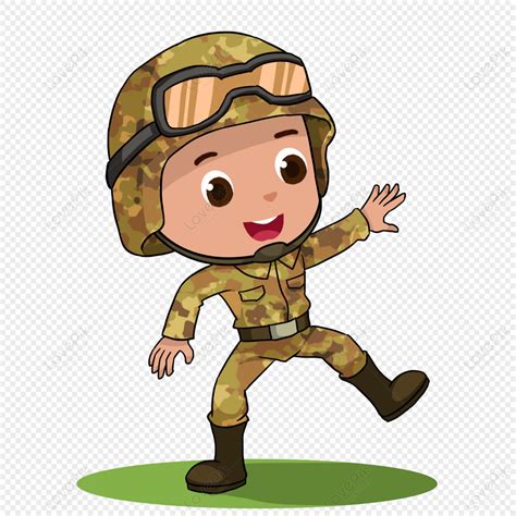 Cartoon Army Training Character, Characters, Cartoon Train, Illustration PNG Free Download And ...