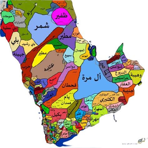 Map Of The Tribes Of Arabia