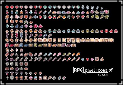 [RPG] PIXEL ICONS 16x16 by NakoKohari on DeviantArt