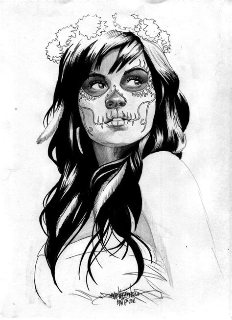 Dia de los Muertos Revisited | Cool skull drawings, Sugar skull drawing ...