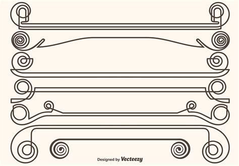 Set Of Ornamental Dividers 134099 Vector Art at Vecteezy