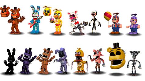 Fnaf 2 Characters Canon by aidenmoonstudios on DeviantArt