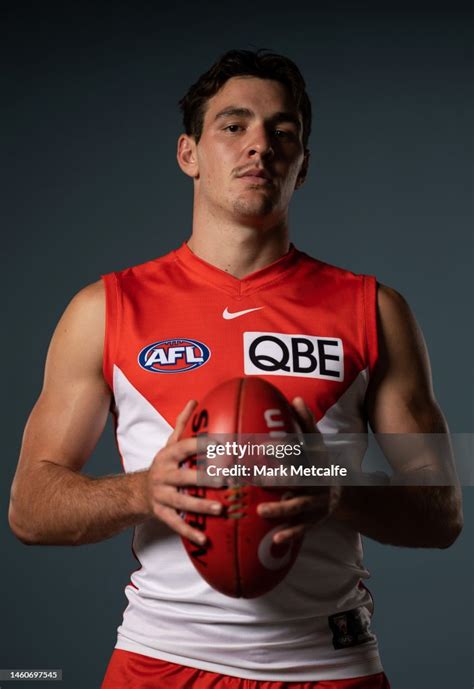 Errol Gulden poses during the Sydney Swans 2023 AFL team photo day at... News Photo - Getty Images