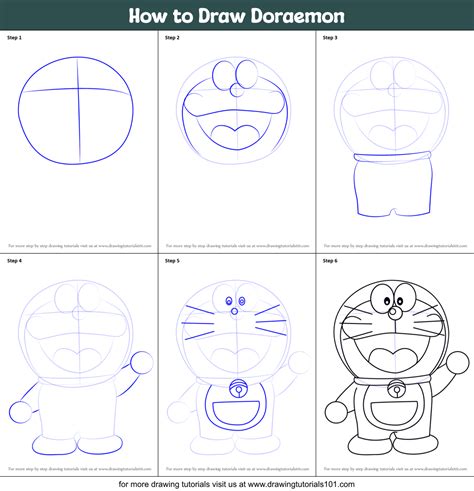 Doraemon Drawing Step By Step