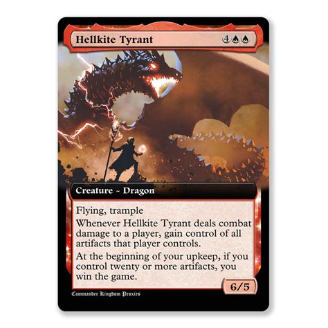 Hellkite Tyrant | Box Topper Custom MTG Proxy Card - Print MTG