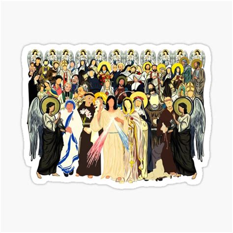 "Saints, All saints, Catholic Saints" Sticker for Sale by ADMG | Redbubble