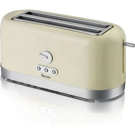 Swan 4 Slice Long Slot Cream Toaster