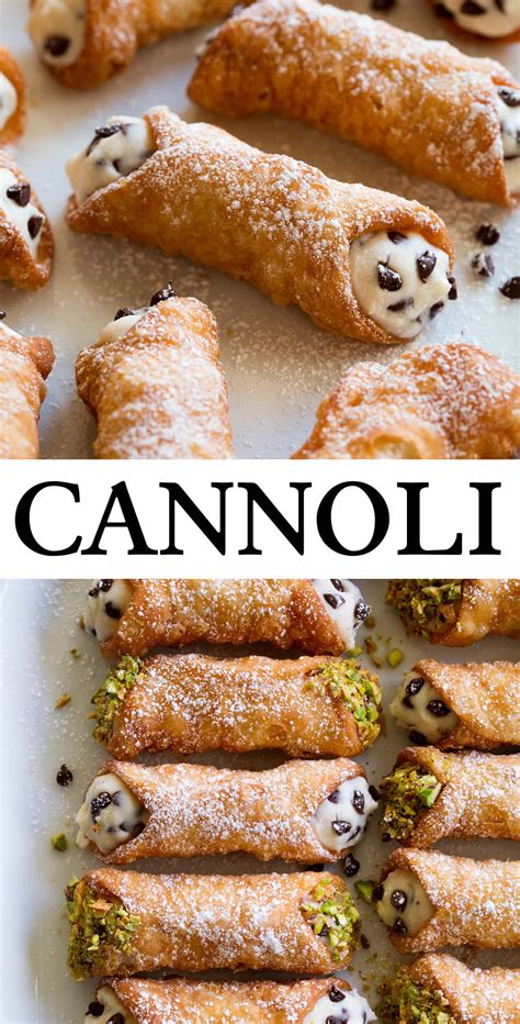 Cannoli (Canoli Filling and Shell Recipes) - Cooking Classy