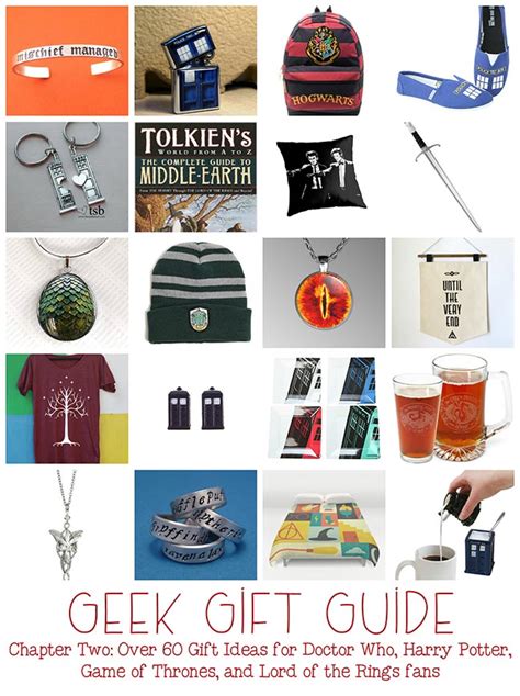 Geek Gifts Chapter Two: Doctor Who, LOTR, Harry Potter - Our Nerd Home