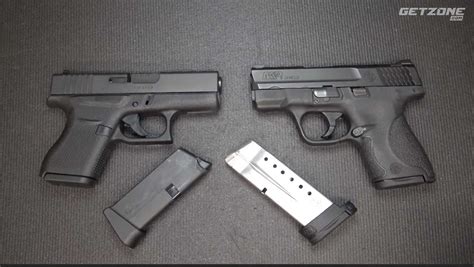 GLOCK 43 vs S&W Shield 9mm: Sootch00 Comparison Review - GetZone