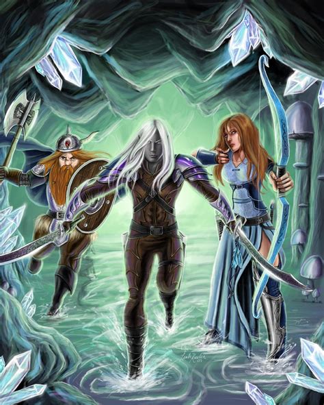 Bruener, Drizzt and Catti-brie | Dark elf, Elf ranger, Dungeons ...