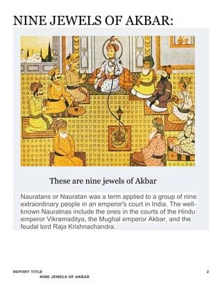 NINE JEWELS OF AKBAR | PDF