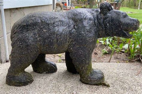 Cement Black Bear Statue - Sherwood Auctions