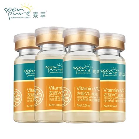 SOONPURE 4pcs VC Whitening Serum Face Cream Removing Freckle Speckle ...