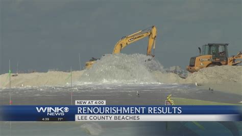 Beach renourishment results visible in Lee County - WINK News