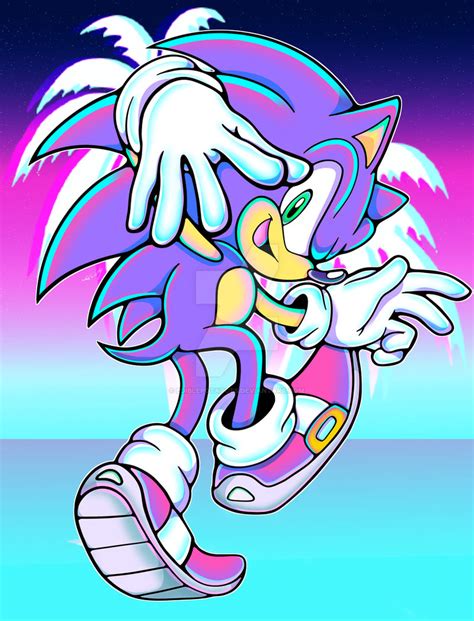 Vaporwave Sonic by ediblepotatoes on DeviantArt