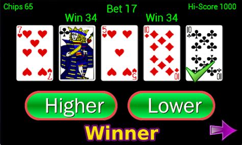 Higher or Lower card game - Apps on Google Play