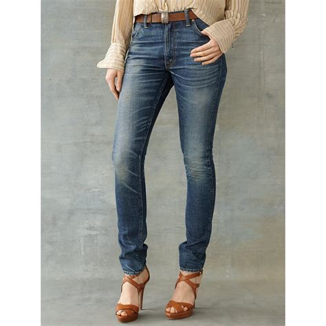 Rrl Stretch Skinny Jean in Blue | Lyst