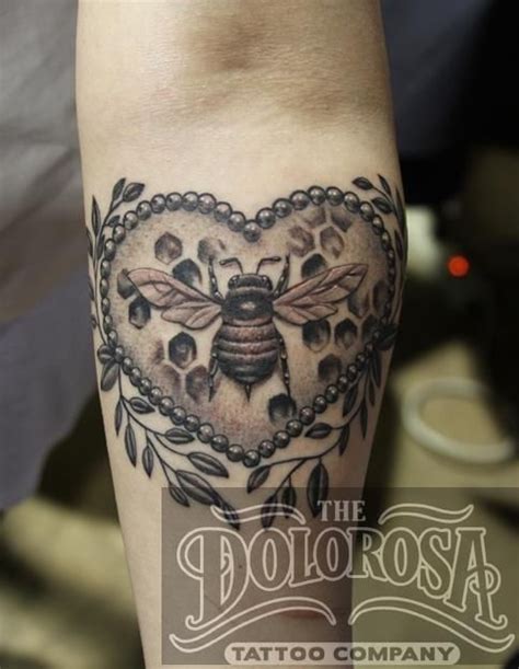 Bee Heart Tattoo | Bee tattoo, Tattoos, Honey bee tattoo