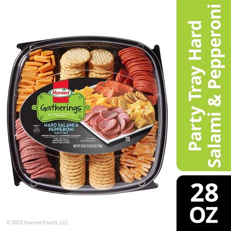 HORMEL GATHERINGS Hard Salami and Pepperoni Party Tray, 28 oz - Walmart.com