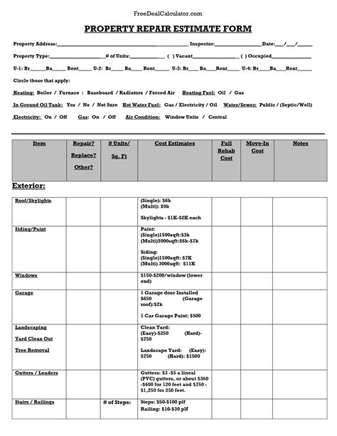 Water Damage Repair: Water Damage Repair Estimate Sample