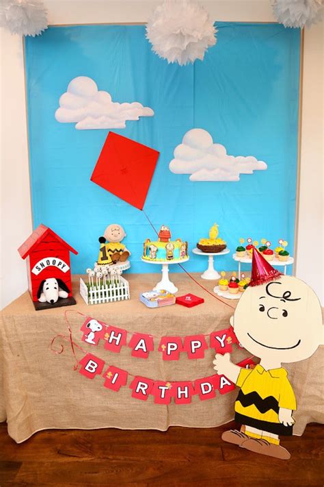 Kara's Party Ideas Peanuts + Charlie Brown Birthday Party | Kara's ...