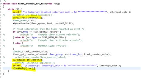 How to disable/enable all interrupts in ESP32 for handling critical section (IDFGH-5645) · Issue ...