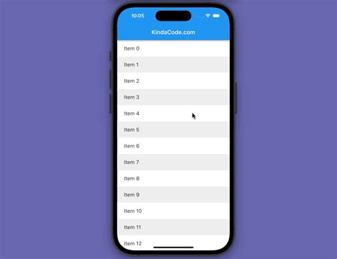 How to create a zebra striped ListView in Flutter - KindaCode