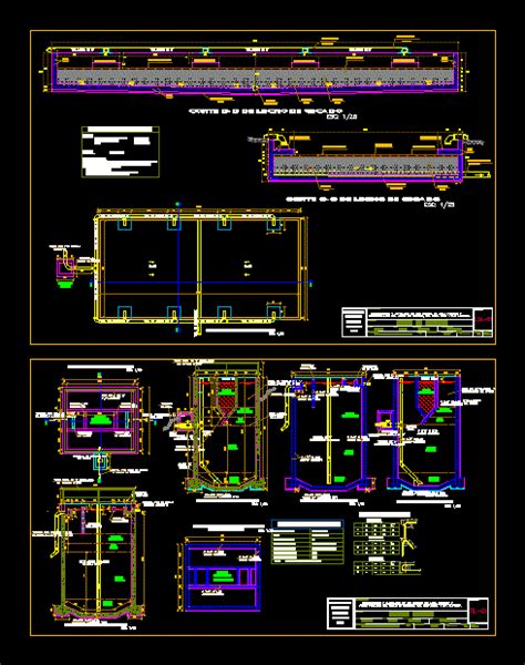 Imhoff Tank In AutoCAD | CAD library