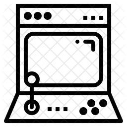 Arcade Game Icon - Download in Line Style