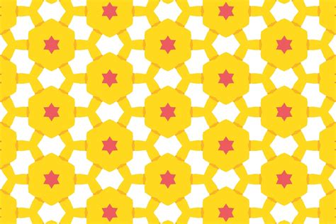 Yellow & White Abstract Seamless Pattern Graphic by NDS Designs ...