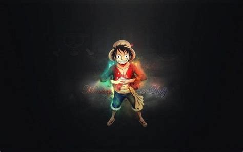 illustration, anime, One Piece, Monkey D Luffy, darkness, screenshot ...