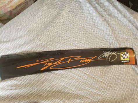 kyle busch autographed name rail - Race Used 360