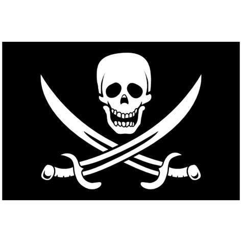 Pirate Flag With Swords Sticker