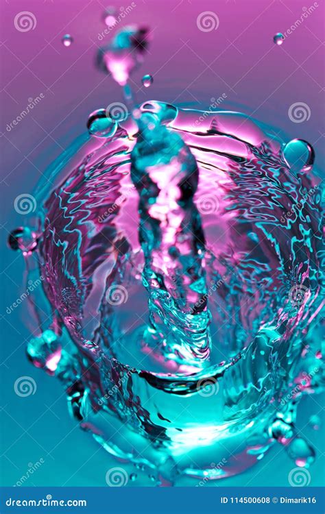 Crystal Clear Frozen Water Splash Stock Photo - Image of bubble, energy: 114500608