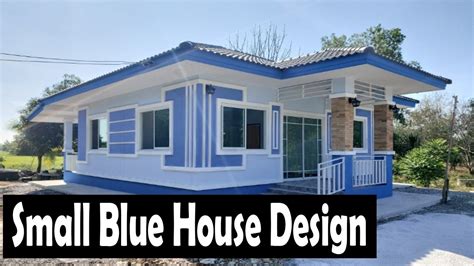 Color Blue Roof House Design Philippines - WoodsInfo