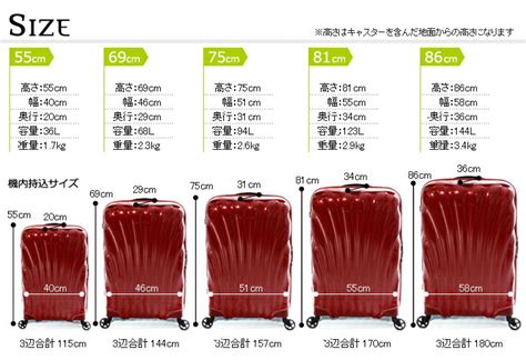 Luggage Bag Size Chart | Literacy Basics