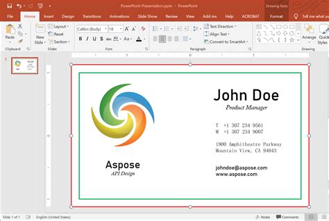 6 Steps to Create a Business Card in PowerPoint