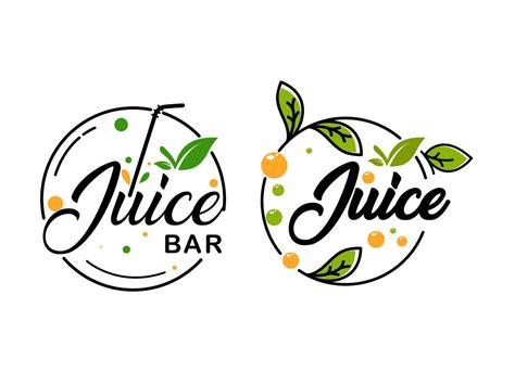 Fresh fruit and juice bar logo design template. 7731636 Vector Art at Vecteezy