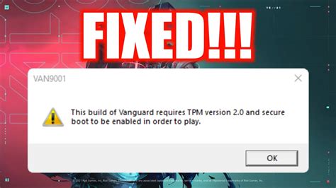 HOW TO FIX VALORANT - This Build Of Vanguard Requires TPM version 2.0 and Secure Boot to be ...