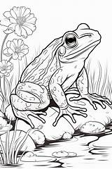 Free Frog Coloring Pages For Kids 2024 Printables sketch template