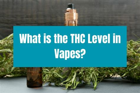 What is the THC Level in Vapes?