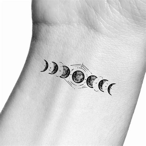 Moon Phase Tattoo - Etsy