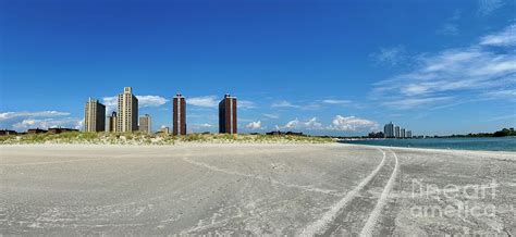 Far Rockaway Beach Panoramic Photograph by Juan Cortes - Fine Art America