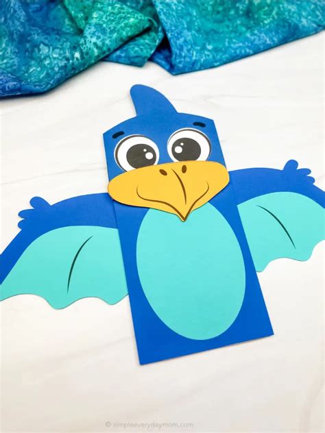 Dinosaur Puppet Craft For Kids [Free Template]