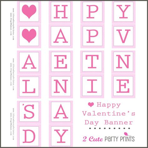 Happy Valentine's Day Banner Free Printable 2023 – Get Valentines Day ...