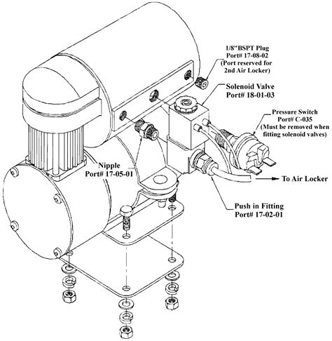 ARB Compressor Diagram | Land Rover Differential Kits