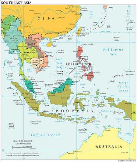 Map Of Asia Landforms