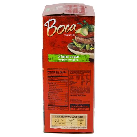 Boca Veggie Burger Nutrition Facts | Besto Blog