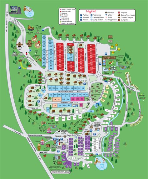 Camp Map | Yogi Bear's Jellystone Park™ in Millrun